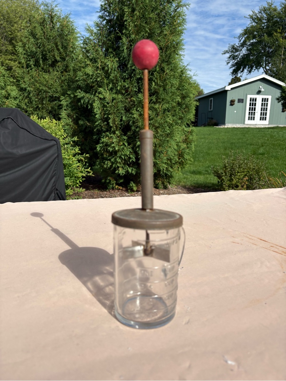 Vintage Pamco 1 1/2 glass cup nut and mixer